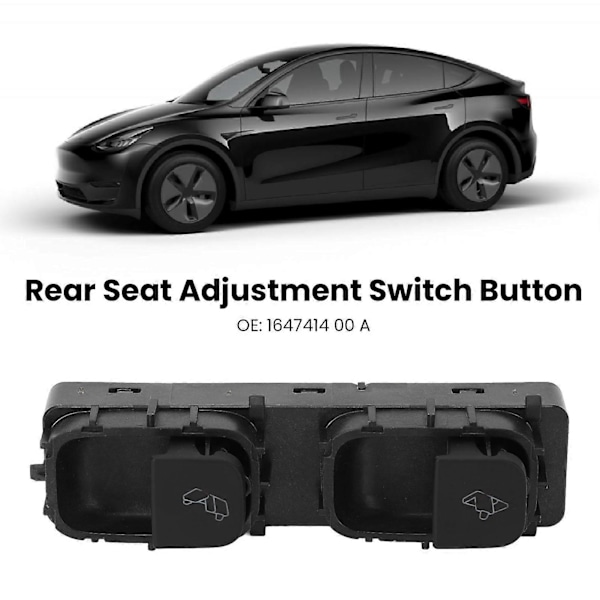 Justeringsknapp för baksäte Slagtålig 1647414 00 A Ersättning för Tesla Model Y