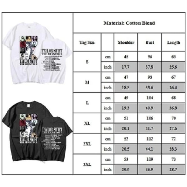 Taylor Swift Fan T-shirt Tryckt T-shirt Skjorta Pullover Vuxen Collection Taylor Swift T-shirt Unisex red XXL