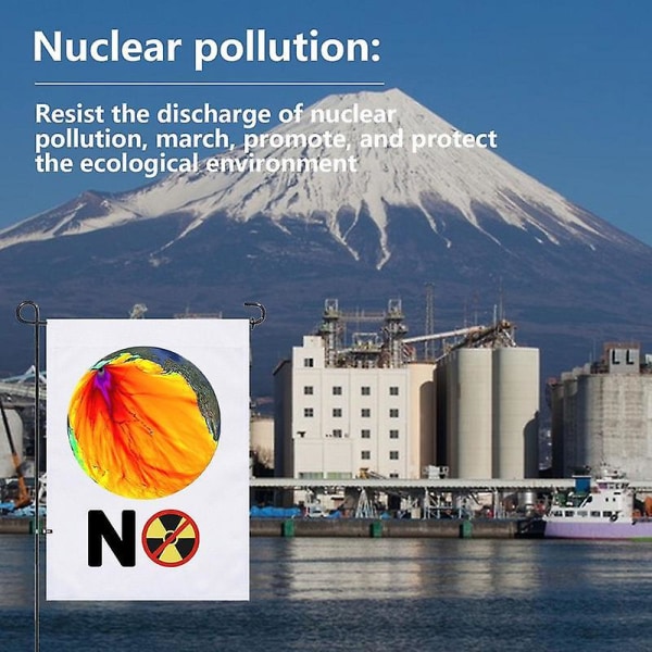 Nukleär Banner 1.48 X 0.98ft Trädgårdsflaggor För Utomhus Fallout Dekor För Marscherande Och Publicering Motståndet Mot Utsläpp Av Kärnkraft style 9