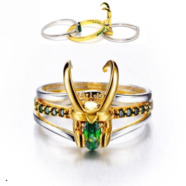 Marvel Avengers tre-i-ett ringhjälm Thor Loki ringleksak Ring Size 10