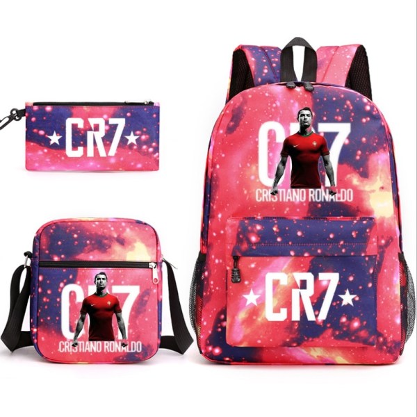 3-pack Student Skolväska Rese Laptop Skolväska Colorful