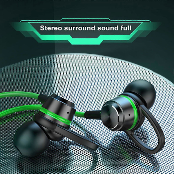 3,5 mm HiFi Kablede Hovedtelefoner med Mikrofon Støjreducerende Høj Kvalitetslyd Tung Messing In-ear Dynamiske Lydøretelefoner