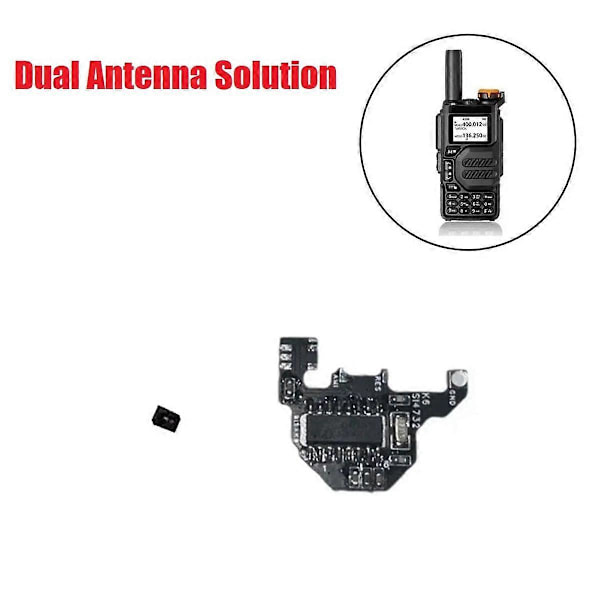 SI4732 Radiomodul+2x Donutantenn för UVK5/UVK6 Kortvågsmodifieringsmodul Dubbel Antennlösning