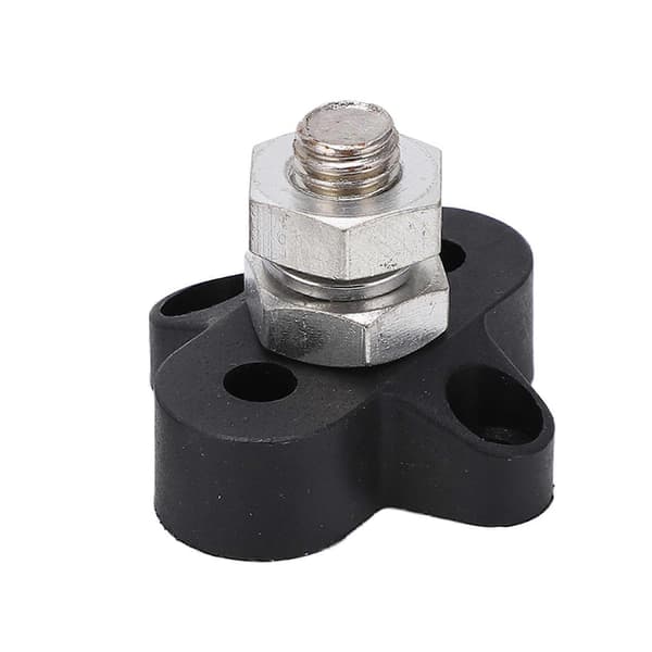 2st M10 Batteri Ström Kopplingsplint Isolerad Metall Terminal Stud DC48V Max för Bilar Husbilar ATV