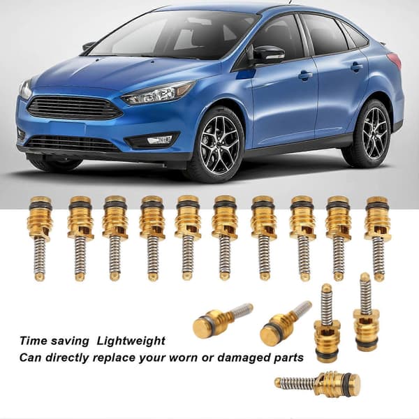 20 st Bil AC Ventil Kärna Koppar Högtrycksventil Kärna Ersättning för Ford