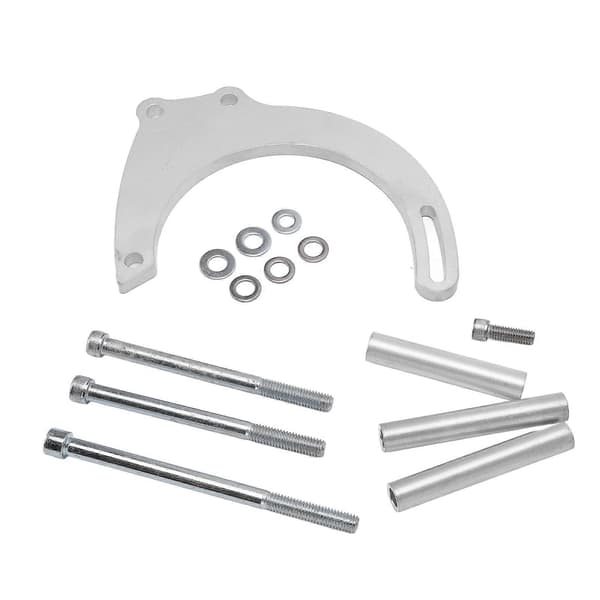 Generatorfäste Kit CNC Aluminium Silver Ersättning för Chevy Small Block Lång Vattenpump