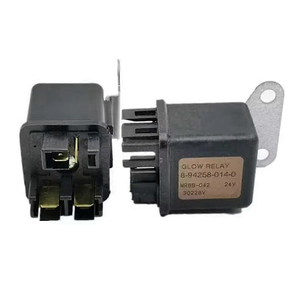 Högkvalitativt Förvärmningsrelä för Grävmaskin 24V 8-94258-014-0 8942580140 för 4BD1 6BD1 6BG1 4HK1 6HK1