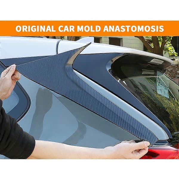 Til 2020 2021 Bagrude Side Spoiler Canard Splitter Dekorativ Ramme Trim Sort