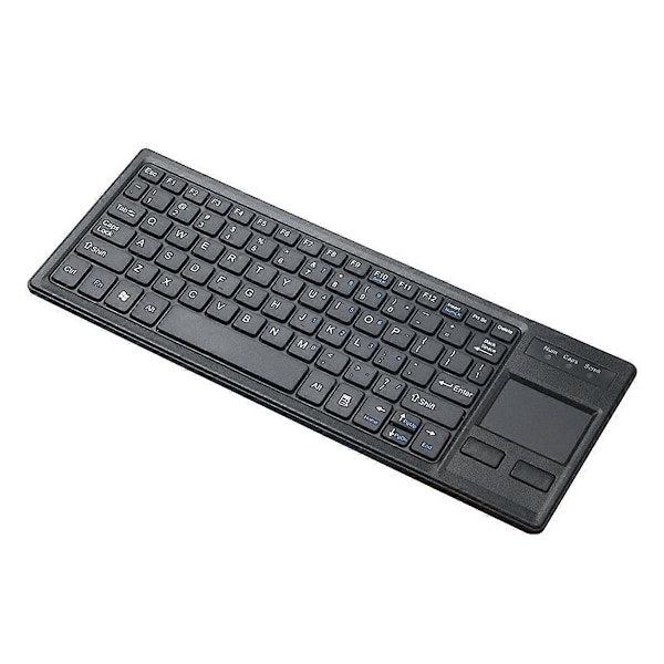 80 Tangenter USB Kabelanslutet Tangentbord Ultratunt Mini Kompakt Pekskärm Tangentbord HUB Funktion Kabelanslutet Pekskärm Tangentbord