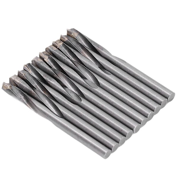 10 stk. lige skaft spiralbor Wolframstål Gravering Fræser CNC Router Bit 6mm