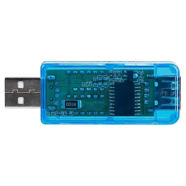 USB Farge LCD Voltmeter Amperemeter Strømmåler Multimeter Lader USB Tester (Blå)