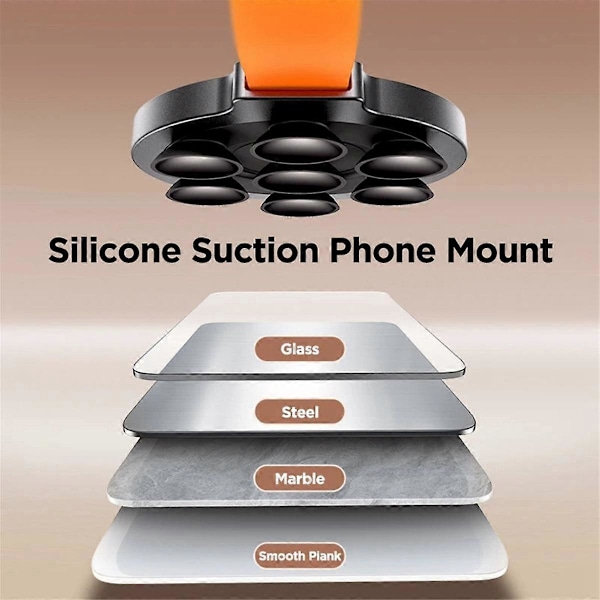 Magnetisk Sugkopp Telefonhållare Silikon Sugpropp Telefonskal Grepp Ställ Handsfree Spegel Dusch Telefonhållare, A