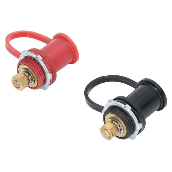 Batterioplader Post Kit 20mm Stud Cap Bil RV Lastbil Ladestander Jumper Terminal Sort Rød