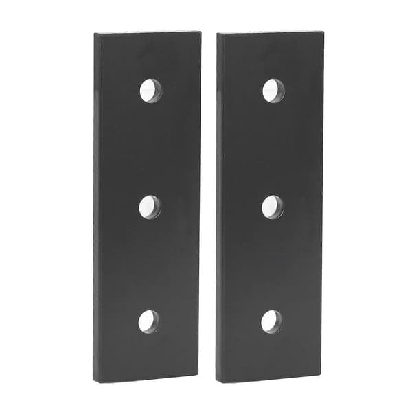 2 st Ledplatta Aluminiumlegering 3 Hål Reparationsplattfäste för Möbler 4040