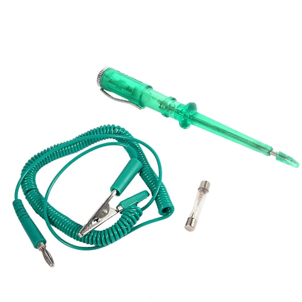 Auto Bil Fordonskrets Testare DC 6V 12V 24V Glödlampa Spänning Test Penna Grön