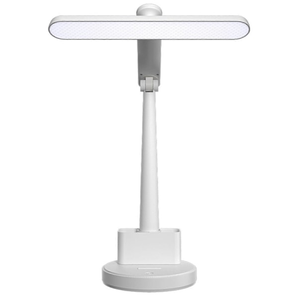 Bordslampa Vikbar Flimmerfri Färgtemperatur Justerbar Dimbar Hög Ljusstyrka Touchkontroll LED Läslampa med Pennhållare Kontorsmaterial