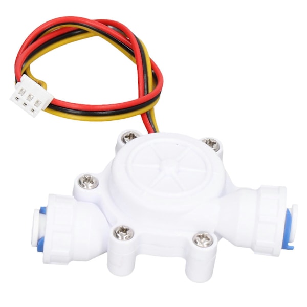 Vannstrømningssensor Vanndispenser Flowmåler Barb Grensesnitt Hall Sensor 3P Kabel DC3.5?24V