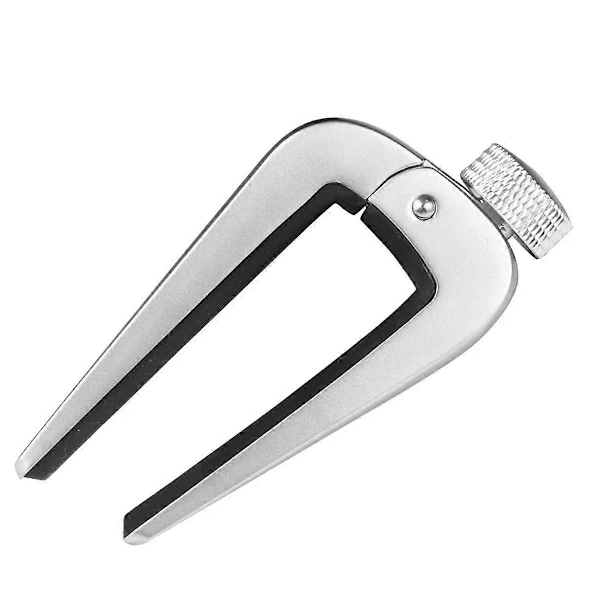Högkvalitativt Gitarr Capo Vred Ukulele Violin Bas Capo Gitarrtillbehör Musikinstrument Silver