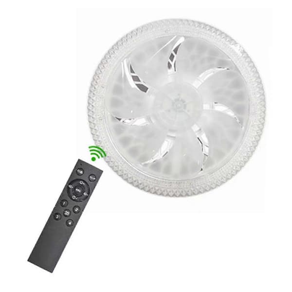 Takfläktlampa AC85-265V med Fjärrkontroll Tyst Smart för Vardagsrum Sovrum Modern och Intelligent Hem