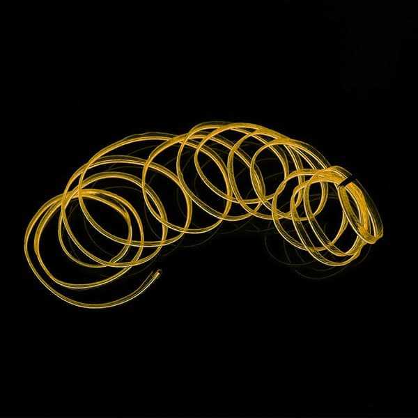 Bil Dekorativ Lysstrip Indvendig Belysning Auto LED EL Kold Lampe Modifikationsdele Gul