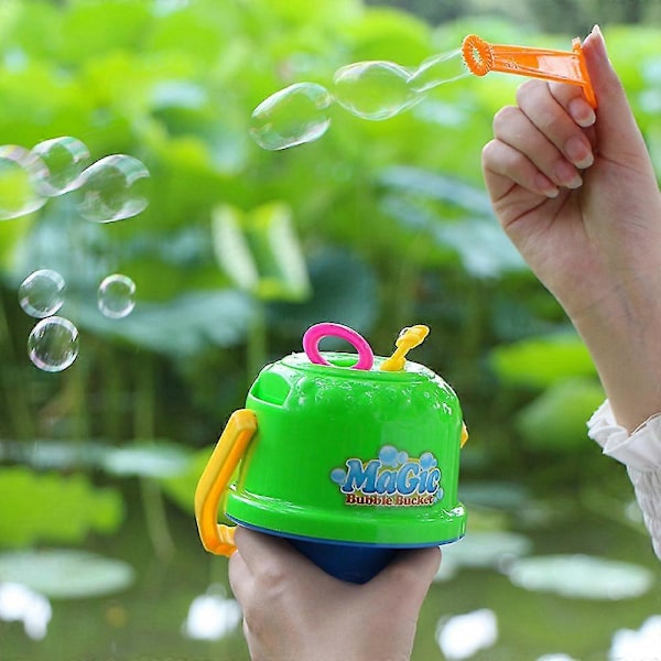 Magisk bubbelhink för barn, portabel såpbubblemaskin för utomhusbruk