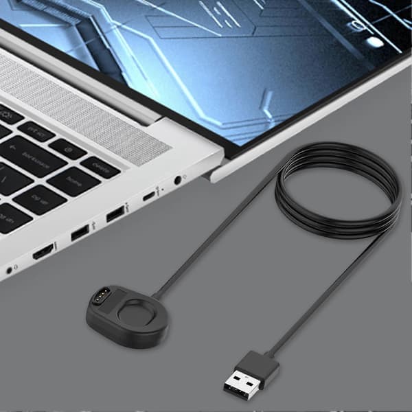 1M Bærbar ABS Magnetisk USB Stabil Ladekabel Klokke Ladestasjon for Suunto 7