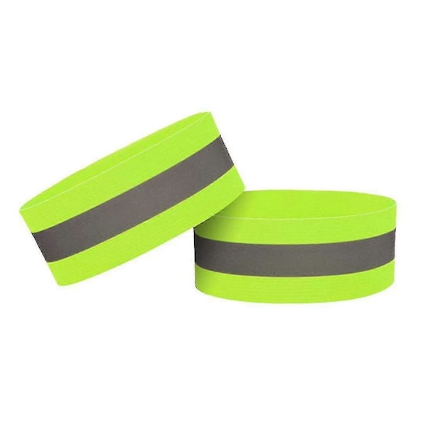 4 stk. Høj Synlighed Armbånd, Meget Reflekterende Bælte Høj Vis Bælte, Reflekterende Løbe Refleks Strip Til Arm Eller Ankel-yyc A