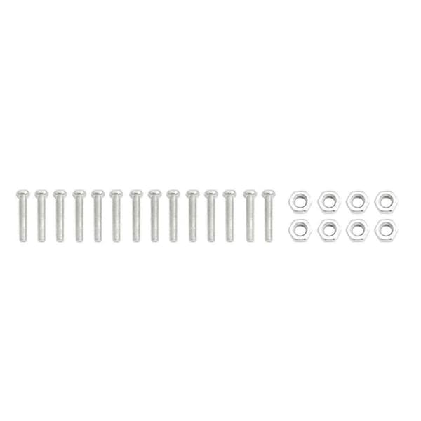Metall Camber Link Stånglänkage Set för Slash VXL 2WD Stampede Hoss 1/10 RC Bil Uppgraderingsdelar Silver