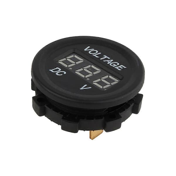 12V?24V Bil Motorcykel LED DC Digital Display Voltmeter Vandtæt Måler ZY