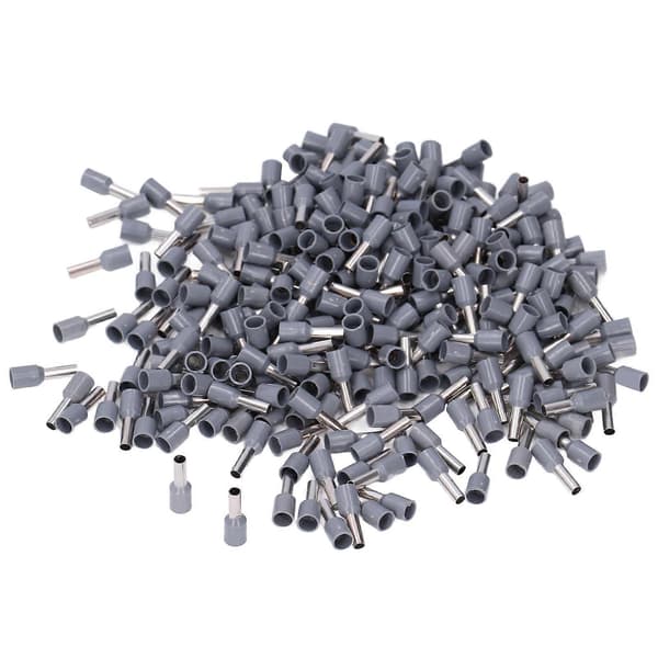 1000st Isolerade Hylsor Elektriska Stift Krympterminaler 12 AWG Kabelände Anslutningskit E4009