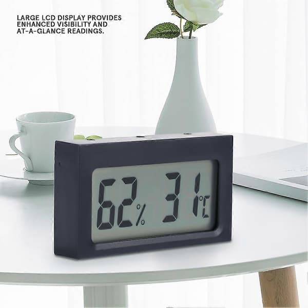 Bærbar Digital LCD Termometer Hygrometer 0~50 ℃ 25%RH~98%RH