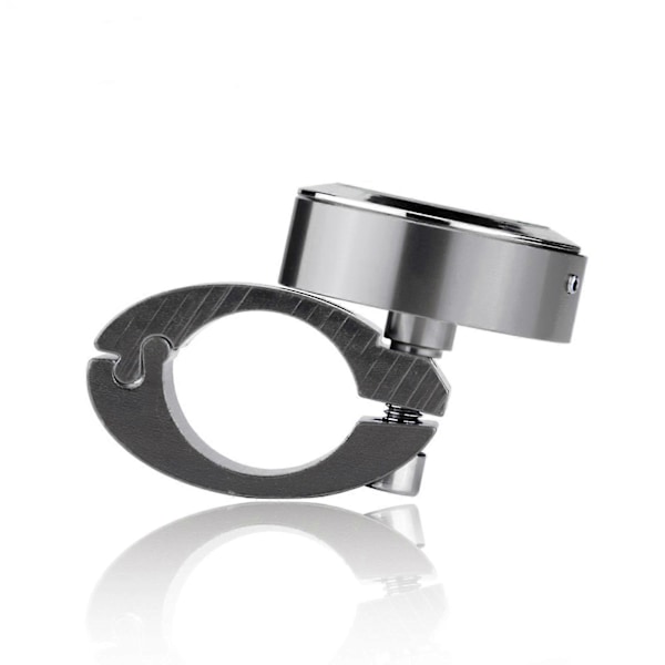 Motorsykkelstyreklokke, Universell Vanntett Motorsykkelstyre Monteringsklokke Urstyre silver