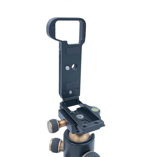 Quick Release Plate L Beslag Kameragreb til A7C2 A7CR Kamera Håndgreb Base Vertikal L Beslag Sort