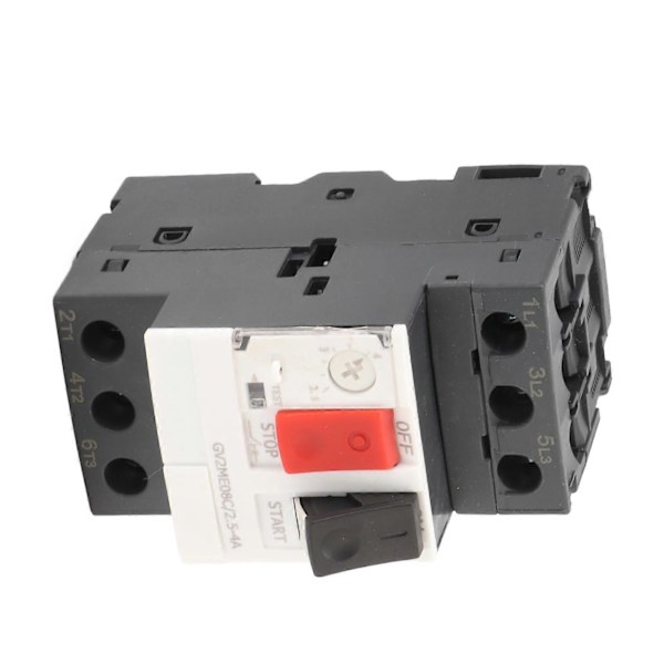 Elektrisk strømbryter motor start stopp beskyttelsesbryter 35mm guideskinne montering 2.5?4A