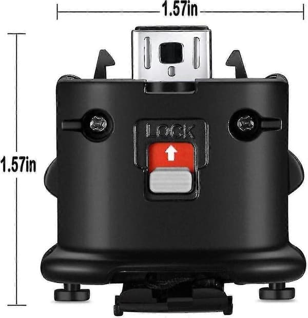 2 Motion Plus Adapter Sensor til Wii Remote Controller, Motion Plus Adapter Accelerator Erstatning til Wii Motion Plus Adapter Black