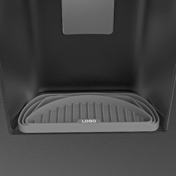Dryppbrett for kjøleskap, sklisikker, kan klippes til, dryppbrett for kjøleskap med is- og vanndispenser Gray