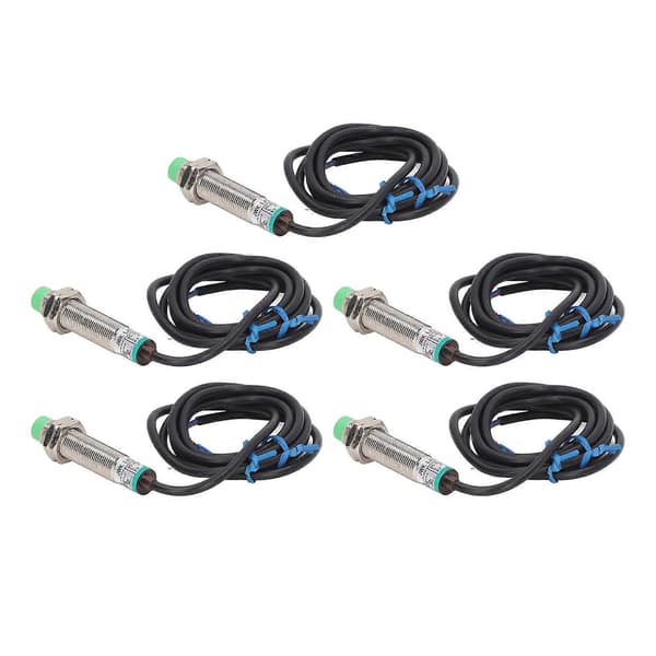 5 st 2-tråds NO Induktiv Givare Avståndsdetektering Närmandesensor Normalt Öppen 10?36VDC