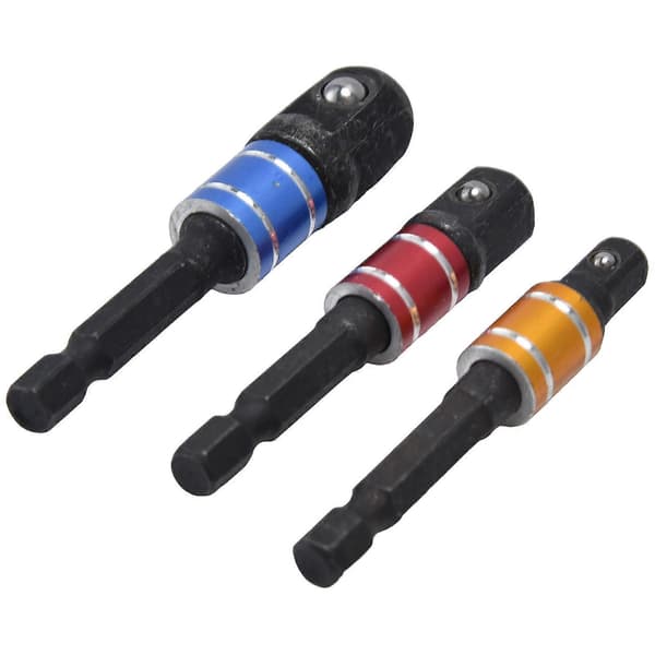 Socket Adapter 1/4in Hex Skaft Firkant Hode Forlengelsesbit Verktøysett Kit for Skrutrekker