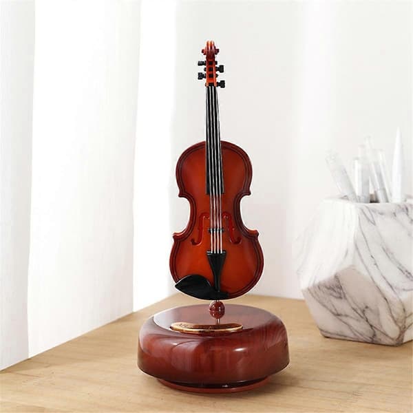 Gitarr Klassiska Instrument Pipa Speldosa Hem Vin Skåp Dekorationer Violin Gitarr Oktav Låda Heminredning