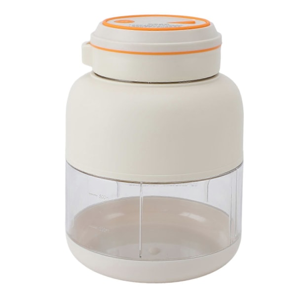 Bärbar Blender Handhållen Fruktmixer USB Uppladdningsbar Personlig Blender Juicekopp Läcksäker Kraftfull Mixning Vit