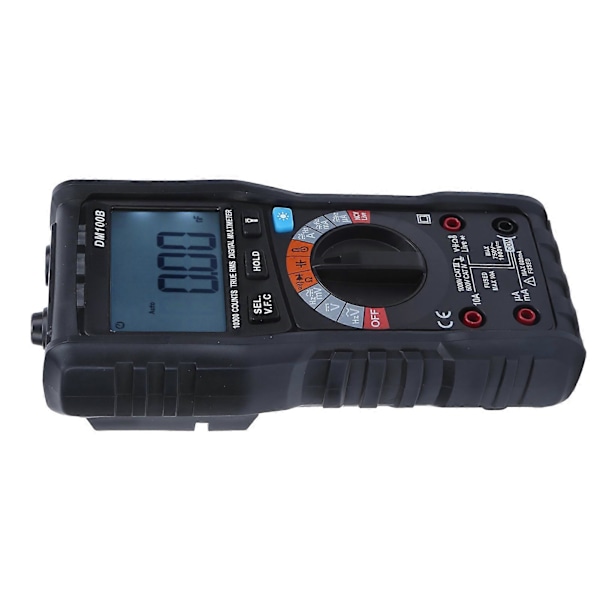 DM100B Digital Multimeter LCD Portabel Hög Precision Integrerad Industriell Brandsäker Voltmeter