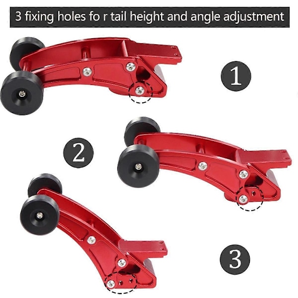 -Up Wheelie Bar Säädettävä 1/14 14210 14209 RC-auton päivitysosille Tarvikkeet Hopea