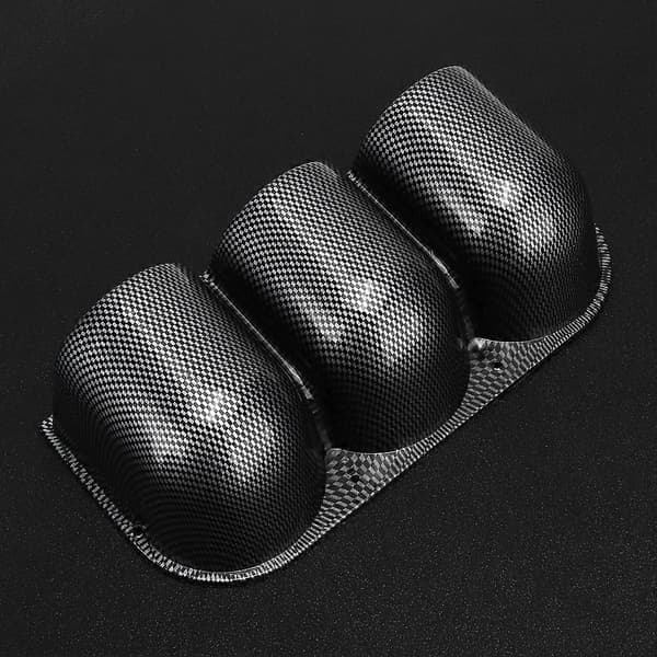 52mm/2in 3-Hulls Trippel Målerholder Karbonfiberstil Auto Bil Dash Meter Pod