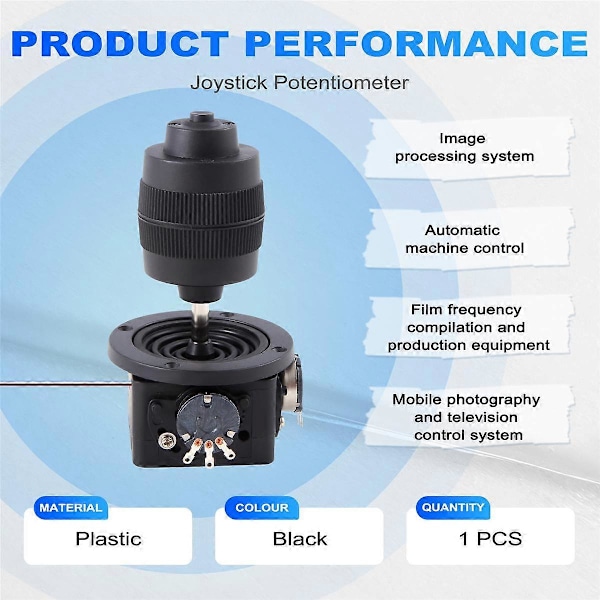 4-akselinen D400B-M2 5K Joystick Potentiometri Rocker Hall Joystick Dimensionaalinen Vastus 5k Suljettu Painikekytkimellä