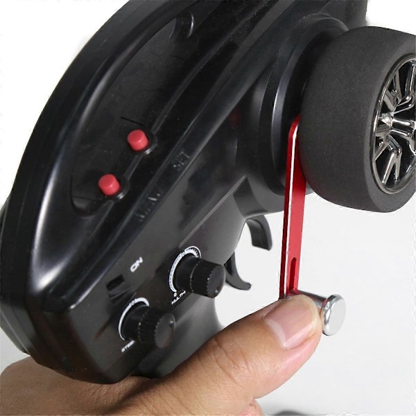 Enhandsmanöver Adapter Sändare Ratt för RC Bil TQI Fjärrkontroll -4 TRX6 Slash Summit, Svart
