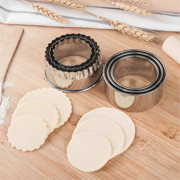 1 sæt dumpling maker holdbar let afformning rustfrit stål DIY håndlavet dumpling dej maker køkkenredskaber