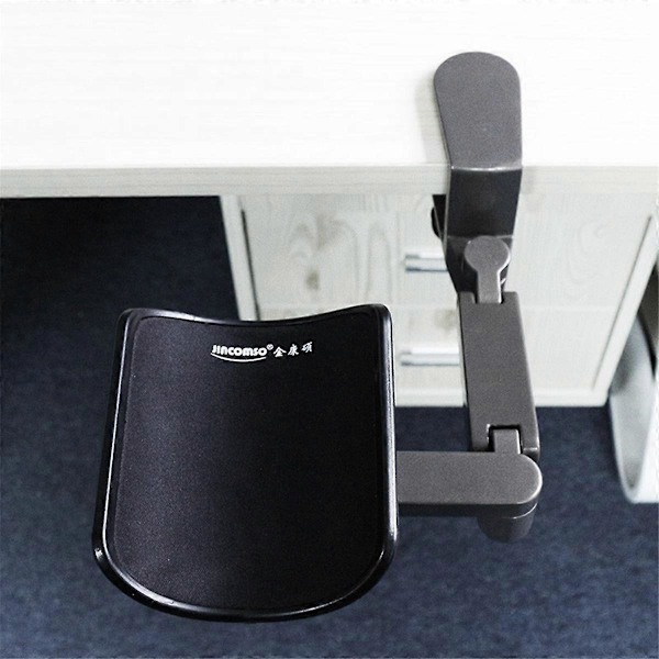 Justerbart armstöd i metall Handledsstöd Förlängd musmatta Armstöd för dator Ergonomisk handkomfort Silver