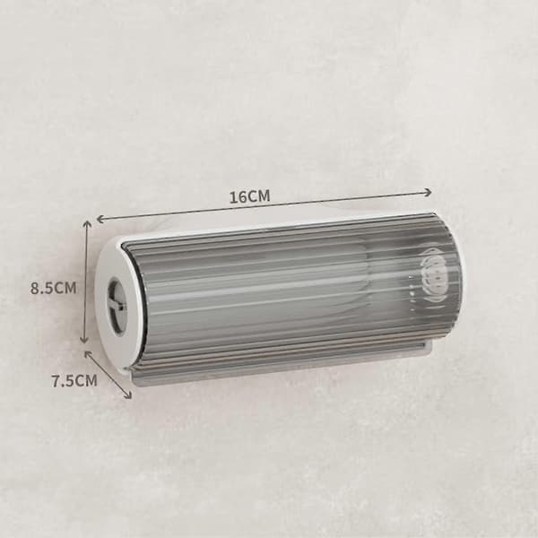 Vægmonteret affaldspose dispenser plastikposer indkøbspose beholder Bright White