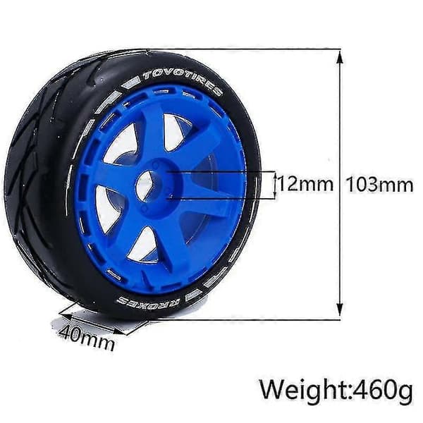 10m 1/8 Skala Rc Off Buggy Däck Hjul 17mm Hex Kompatibel Med I