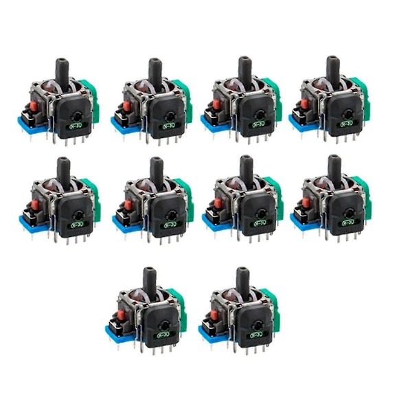 10 st Hall elektromagnetisk joystick för spelkonsol 3D Hall joystick sensor potentiometer